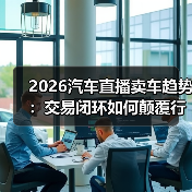 2026汽车直播卖车趋势:交易系统比嗓门更重要-金坦汽车资讯 2026汽车直播卖车趋势:交易系统比嗓门更重要-金坦汽车资讯