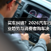买车纠结？2026汽车行业趋势与消费者购车决策分析