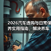 2026汽车选购与日常保养实用指南，解决养车难题