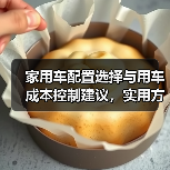 家用车配置选择与用车成本控制建议，实用方法推荐
