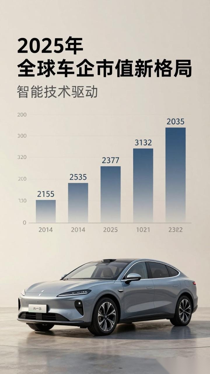 2025全球车企市值新格局：智能技术驱动排名变动-金坦汽车资讯