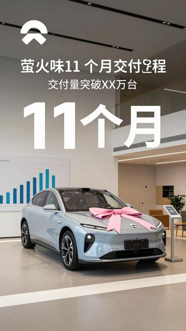 蔚来萤火虫交付再破里程碑,11 个月达成 5 万台交付 蔚来萤火虫交付再破里程碑,11 个月达成 5 万台交付