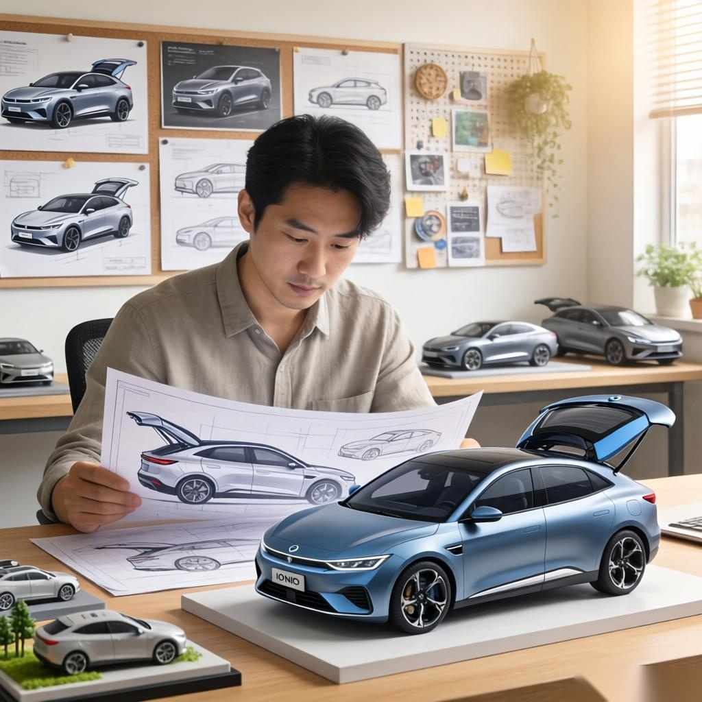 现代汽车发布IONIQ 3电动掀背车型,设计语言革新-金坦汽车资讯 现代汽车发布IONIQ 3电动掀背车型,设计语言革新-金坦汽车资讯