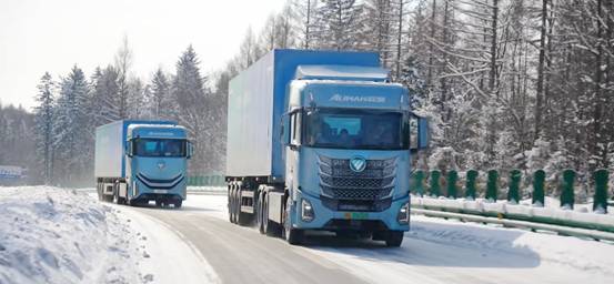 欧曼银河纯电重卡极寒测试 破解续航难题-金坦汽车资讯