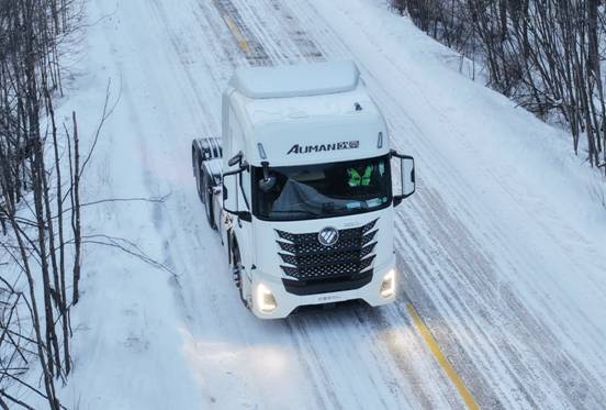 -35℃极寒测试 欧曼银河纯电+混动重卡性能不打折！