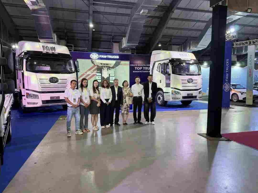 一汽解放携J6P与虎VR重磅亮相第三届缅甸国际车展